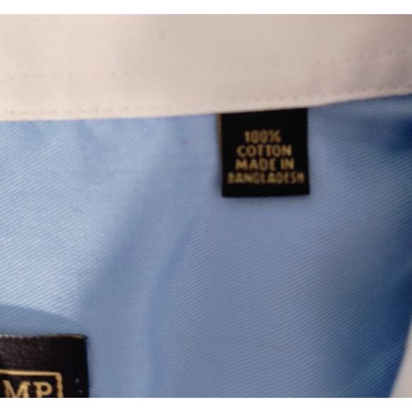 Donald Trump Signature Collection Dress Shirt Men's Sz 17 (36/37) Blue Button Up - Picture 4 of 11